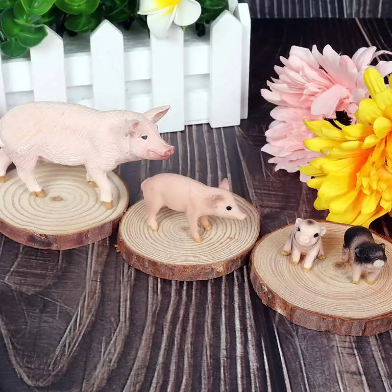 Экшн-фигурки и игрушки фигурка фермы свинка мини модель птицы Коллекционная для