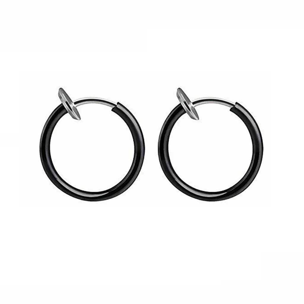 Выдвижные серьги не требующие пирсинга для мужчин и женщин хип-хоп из