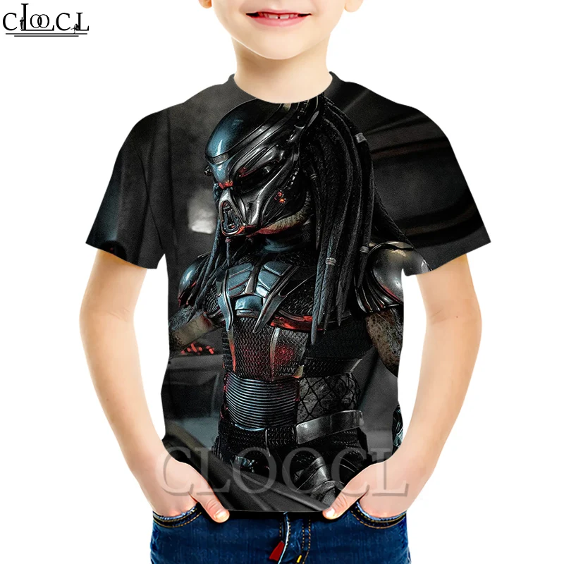 CLOOCL/одежда для малышей новейшая футболка с рисунком Хищник футболки короткими