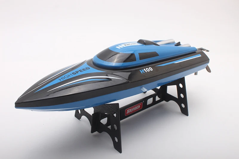 Рождественская игрушка TKKJ H100 2,4G RC лодка 180 градусов флип высокоскоростная электрическая RC гоночная лодка для бассейнов озера и приключений на открытом воздухе