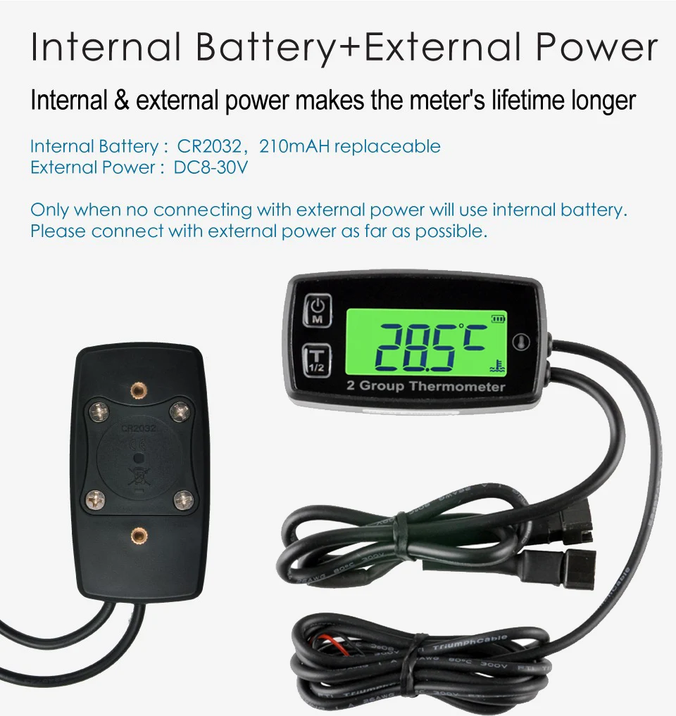 Цифровой измеритель температуры термометр для трактора ATV UTV генератор двигателя