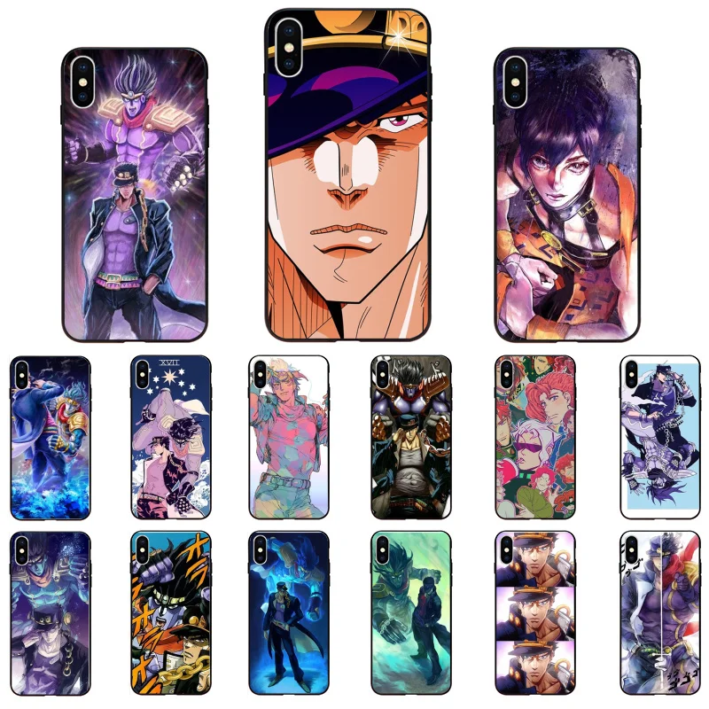 

JoJo Bizarre Adventure Phone Case for iphone 13 12 11 Pro Max Case For iPhone XS MAX X XR SE2 8 7 Plus