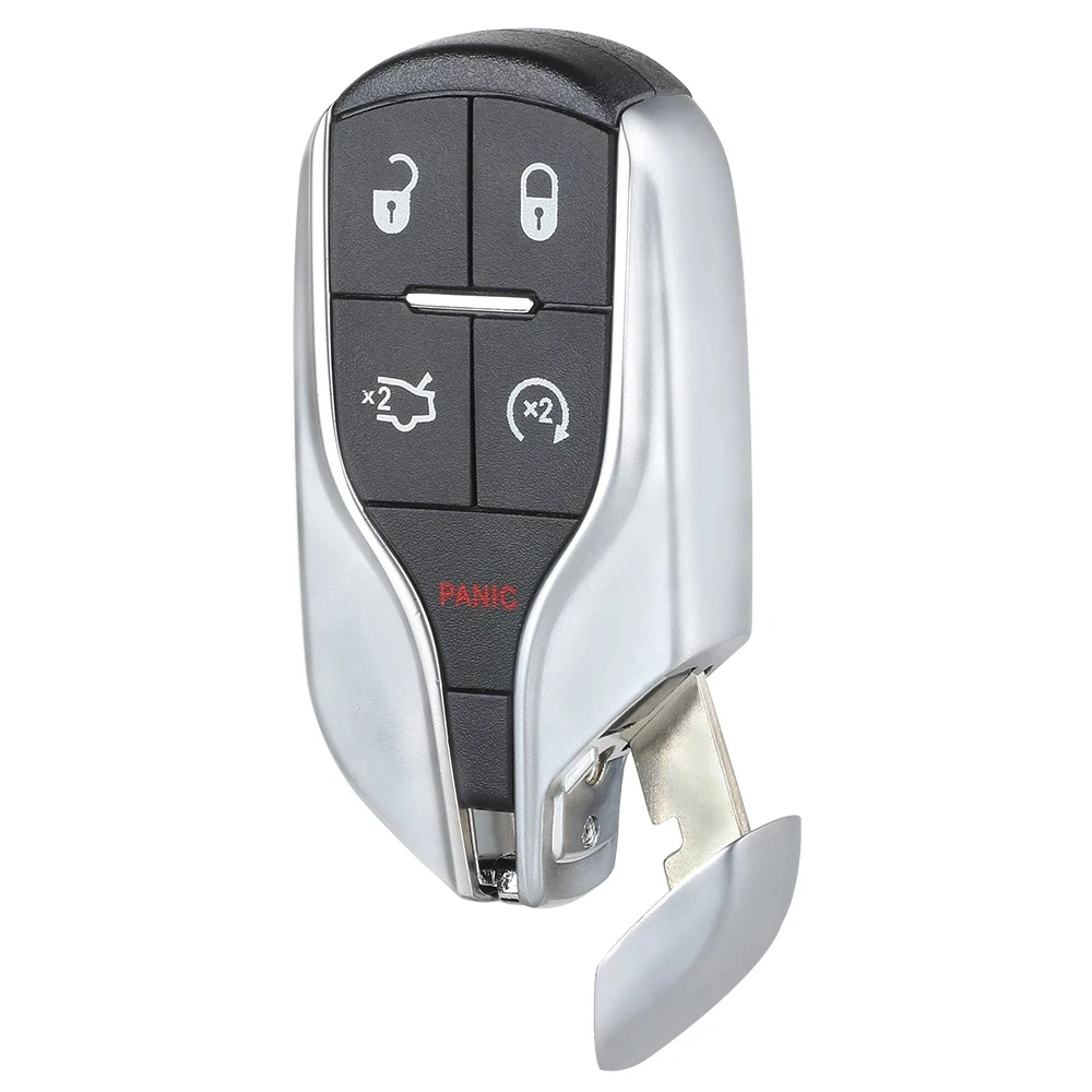 Обновленный 4 + 1 5 кнопочный чип KEYECU 433 МГц ID46 для Chrysler 300 Dodge Challenger Fiat 500L FCC: Φ|Ключ от