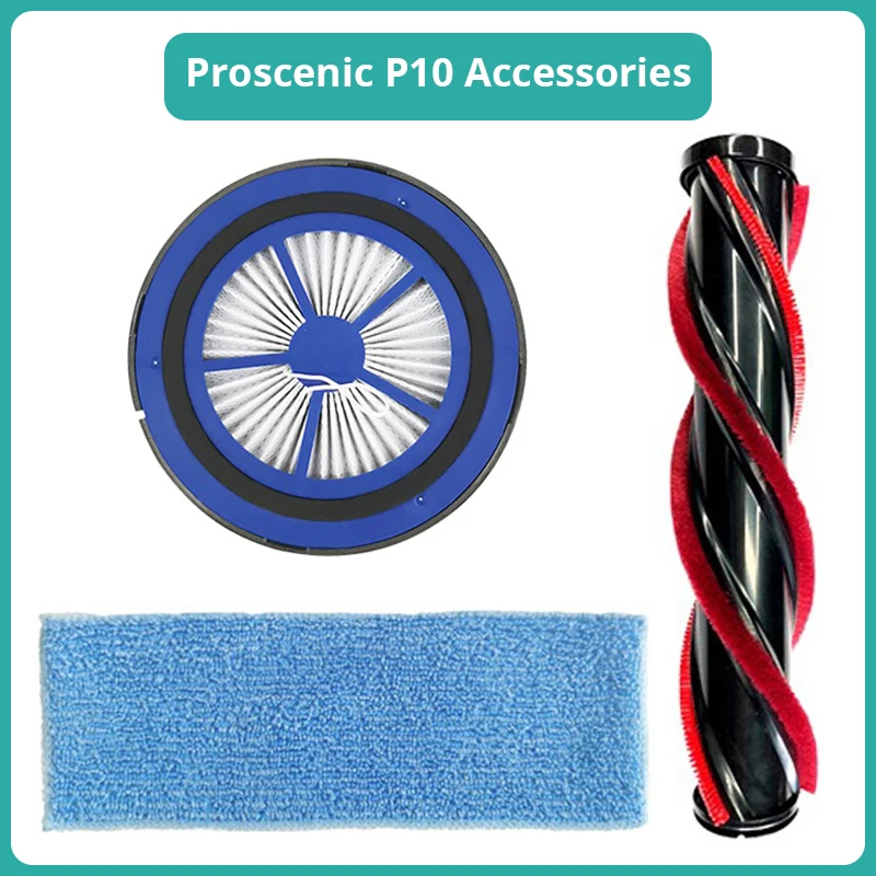 

Proscenic P10 accessory replacement HEPA filter mop cloth roll brush for Proscenic P10 household handheld vacuum cleaner parts
