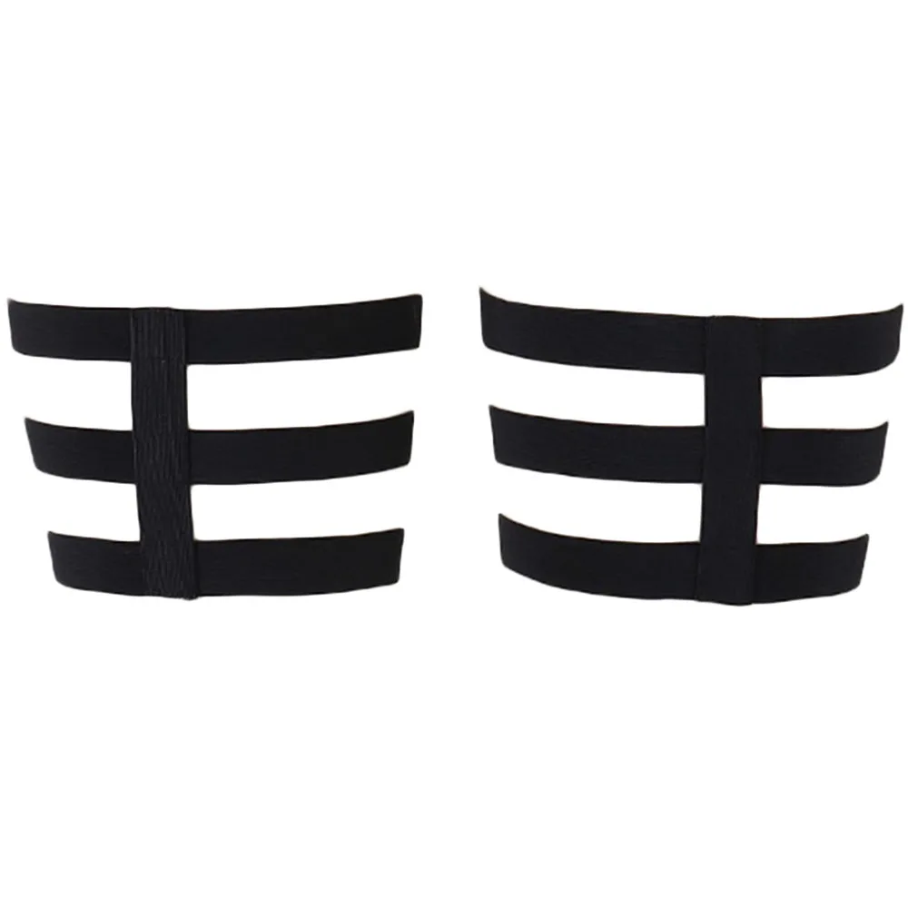 Черные чулки подвязки Пастель Готический организм жгут стильный ремень для ног