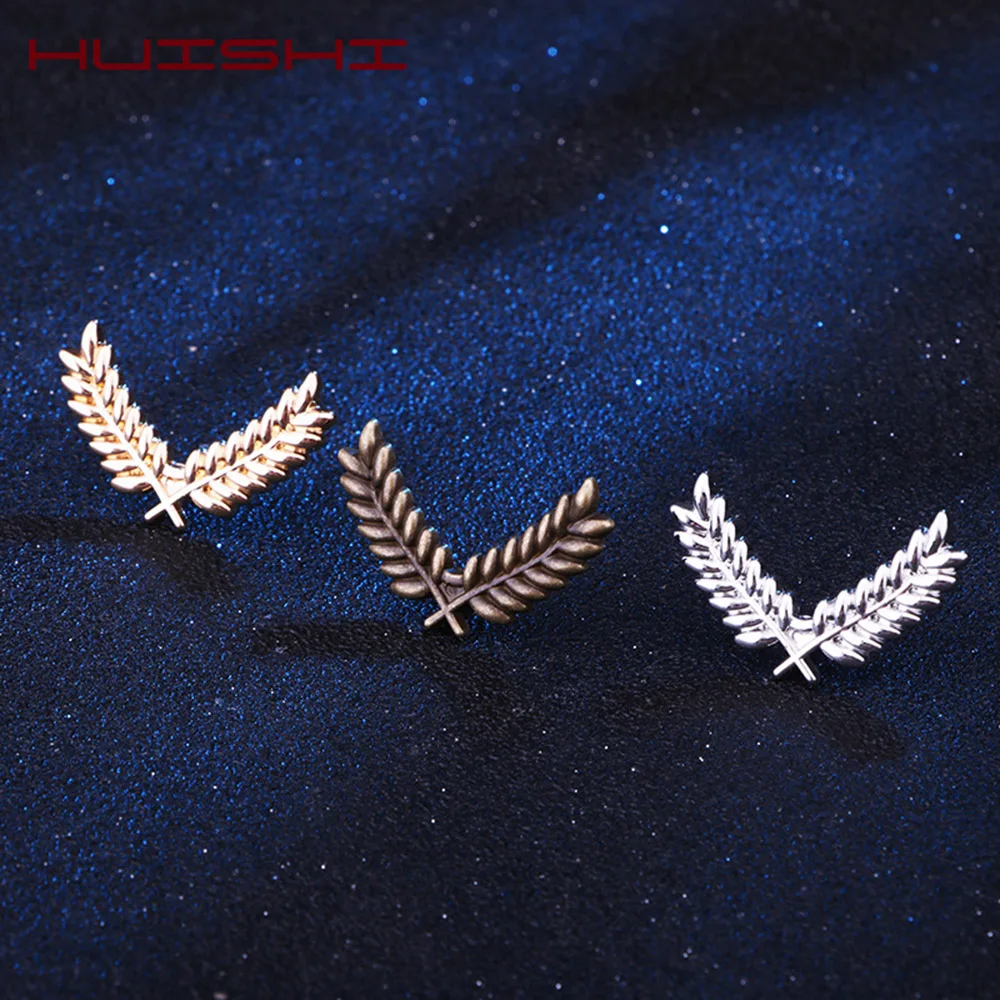 Брошь HUISHI Мужская на воротник винтажная модная булавка с треугольным узором