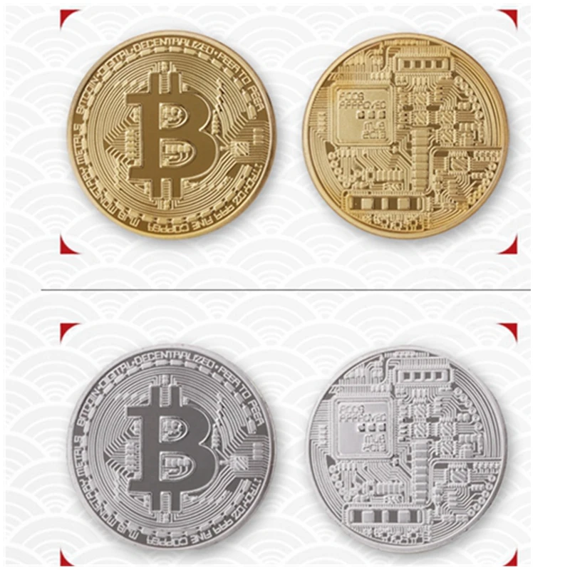 Биткойн авторская коллекция Позолоченные физическая биткоинов Биткоин BTC с