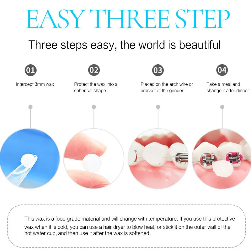 Ортодонтический защитный воск стоматологические корректирующие скобки