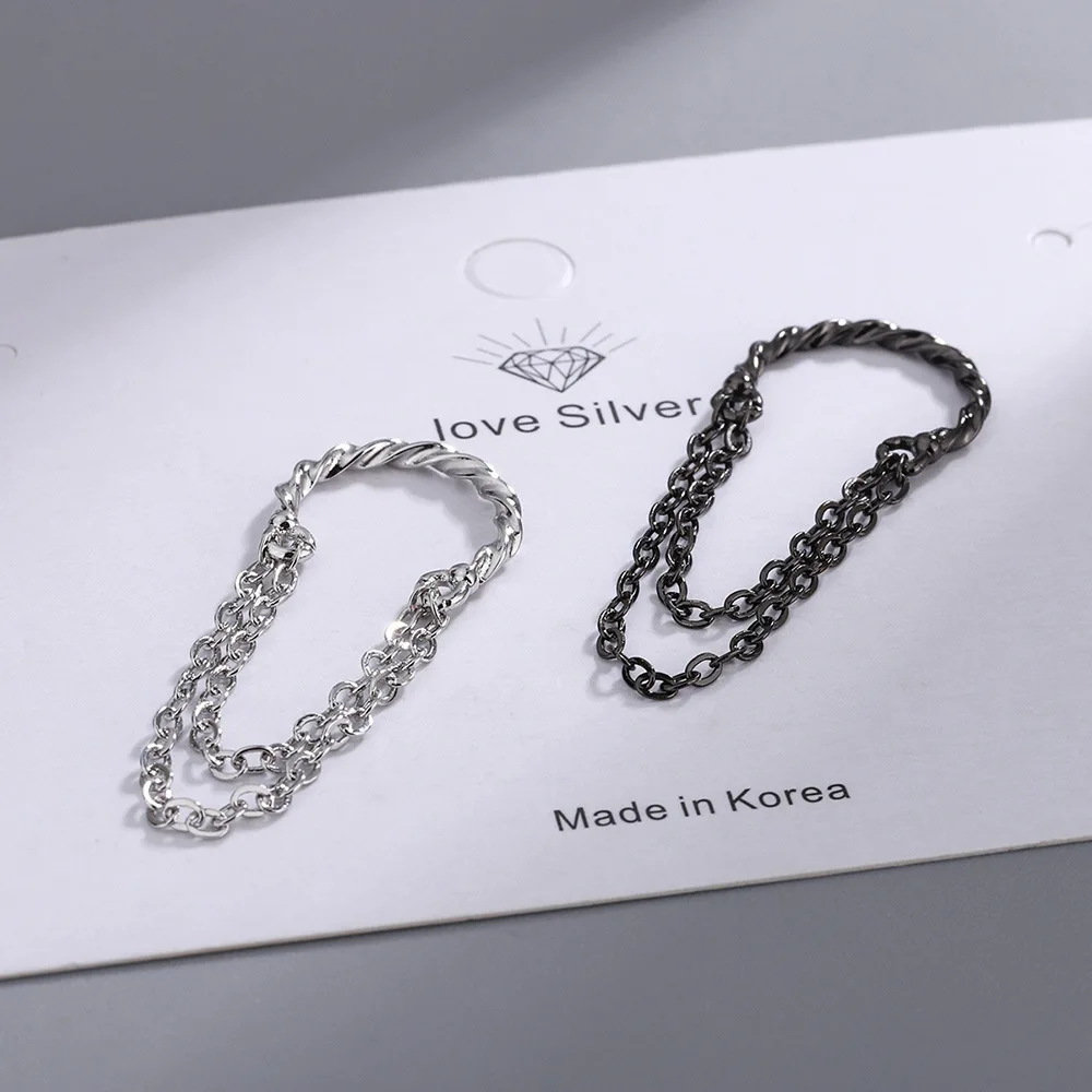 

Женские двухслойные серьги-Клипсы из серебра 925 пробы