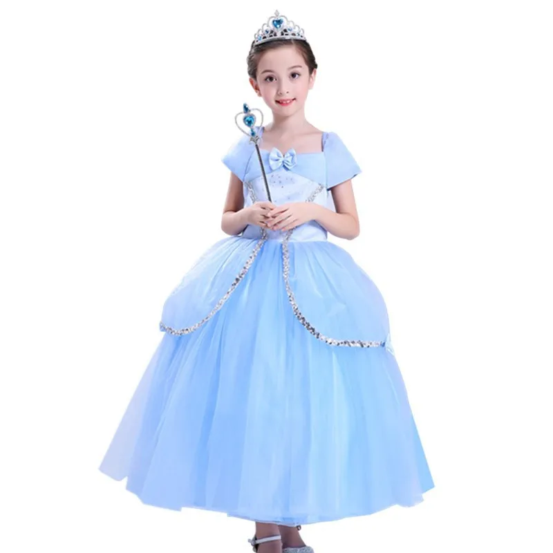 Новейшее осеннее платье для костюмированной вечеринки маленьких девочек костюм