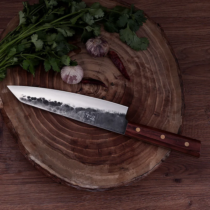 Dengjia-cuchillo Susi de acero inoxidable 5Cr15MoV, utensilio forjado Manual para Chef, cocina, hogar, rebanador de carne, cortadora de verduras-0