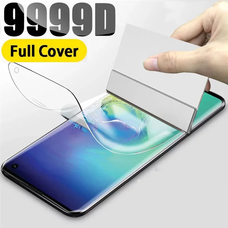 

Full Cover Hydrogel Film For Motorola Moto One Vision Action Power Macro P50 P30 Note Screen Protector Film