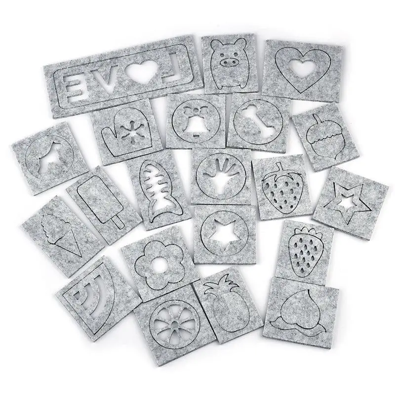 

3-6 шт./компл. Симпатичные животные фрукты Шерсть Войлок форма игла валяние DIY крафт трафарет аппликация форма искусственная кожа