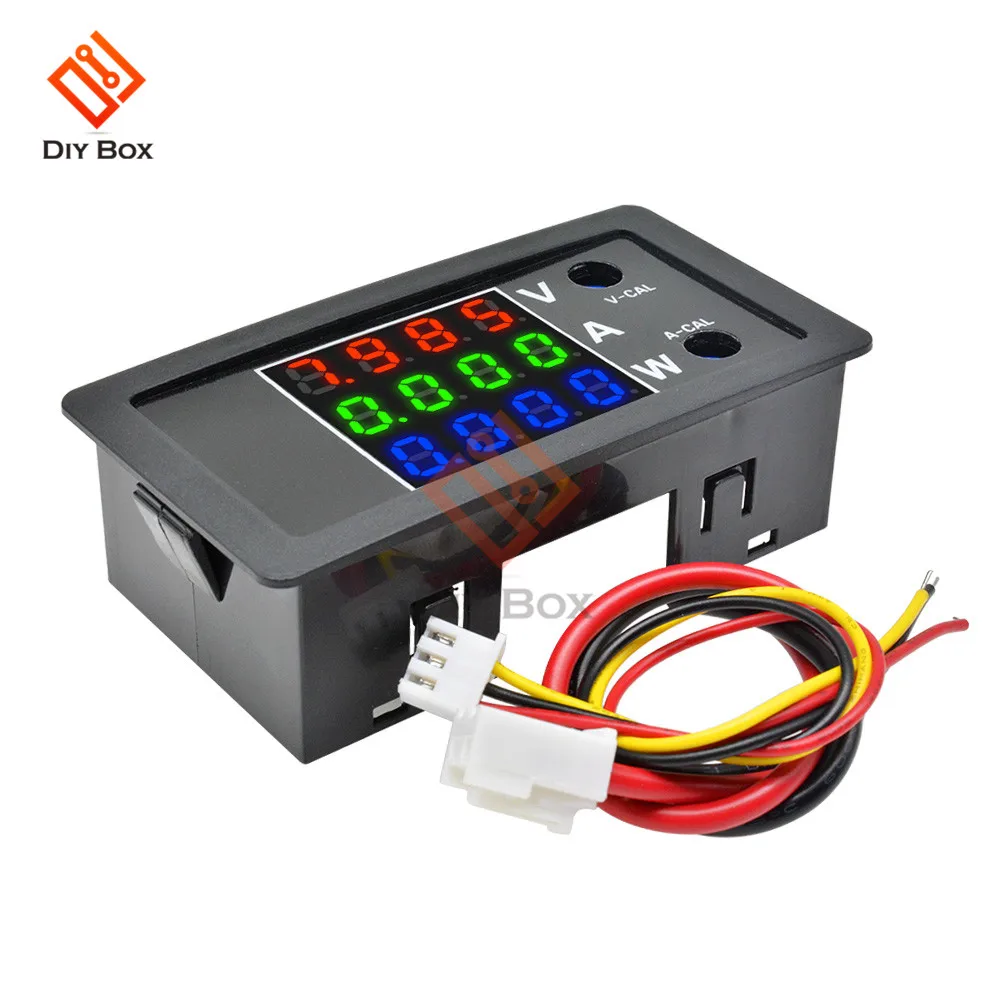 DC 100V 10A 1000W ЖК дисплей Дисплей Напряжение ток Мощность измеритель влажности 4