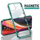 Магнитный флип-чехол 360 дюйма для Apple iPhone 12 Pro Max 12 pro 12 Pro max, двухсторонний стеклянный защитный чехол 6,7 дюйма, чехол для ifone ihone