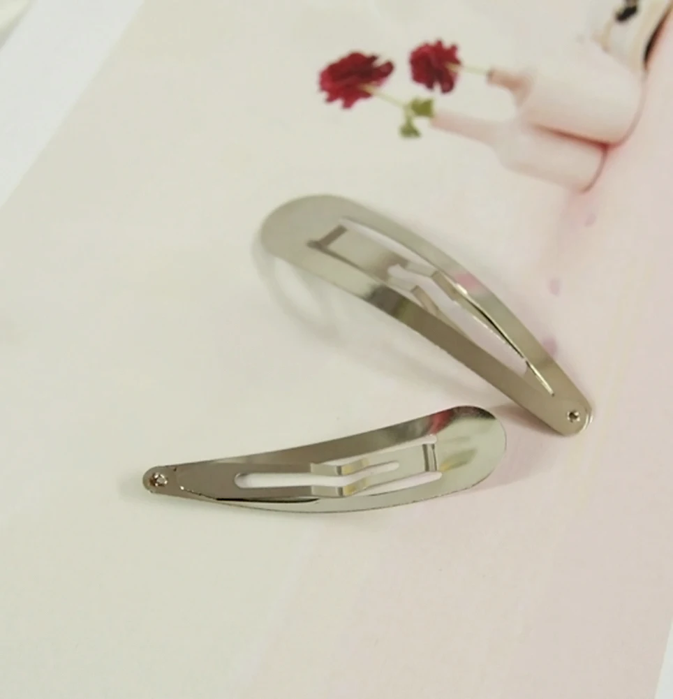 

10Pcs 5/10CM Hair clips for children drop-shaped Hair clips side clip children BB clip baby Hair accessories Diy Handmade