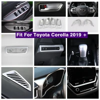 dashboard air ac door bowl lift button lights control panel cover trim for toyota corolla 2019 2022 matte interior refit kit