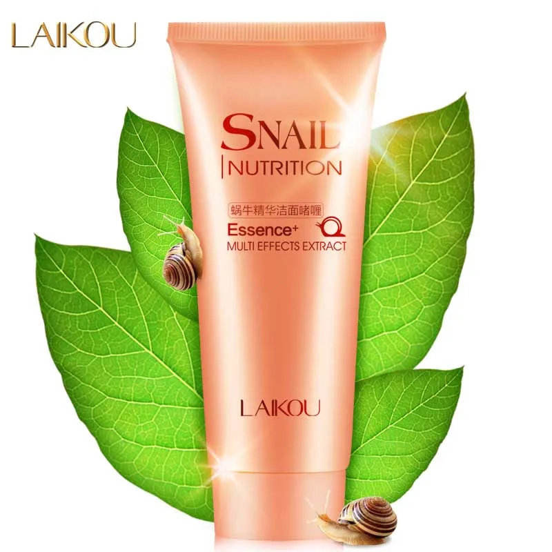 Очищающее Средство LAIKOU с экстрактом улитки глубокое очищение пор антивозрастной