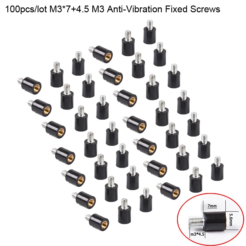 100 шт./лот M3 * 7 + 4 5 антивибрационные фиксированные винты монтажное оборудование