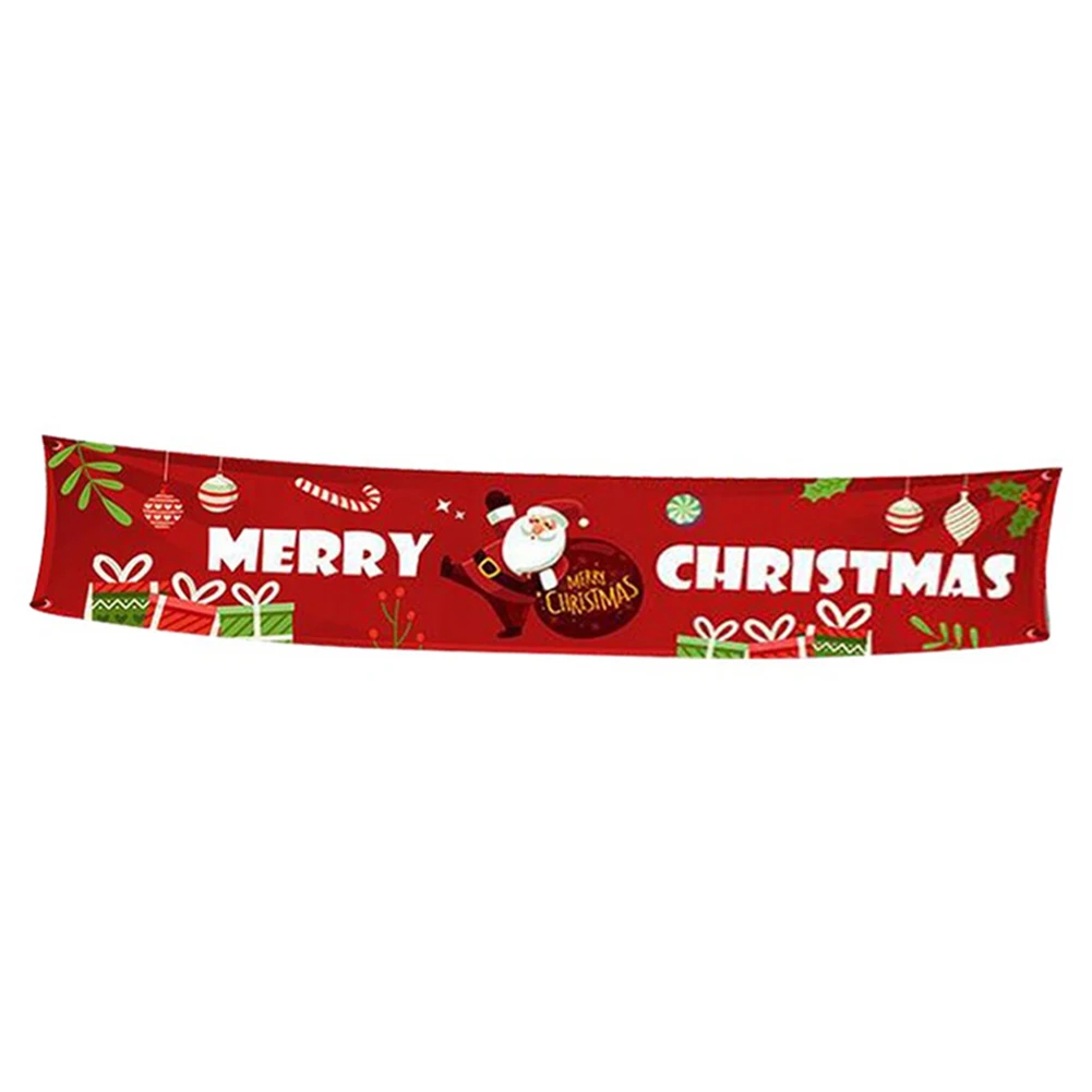 

Non-woven Christmas Letters Banner Decorative Banner Flag Festival Decoration Christmas Banner Flag Red Burlap Plaid Hanging