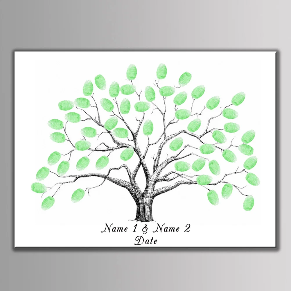 

Оригинальное дерево со сканером отпечатков пальцев для свадебной фотосъемки DIY Фотография свадебной вечеринки (x 30 см)