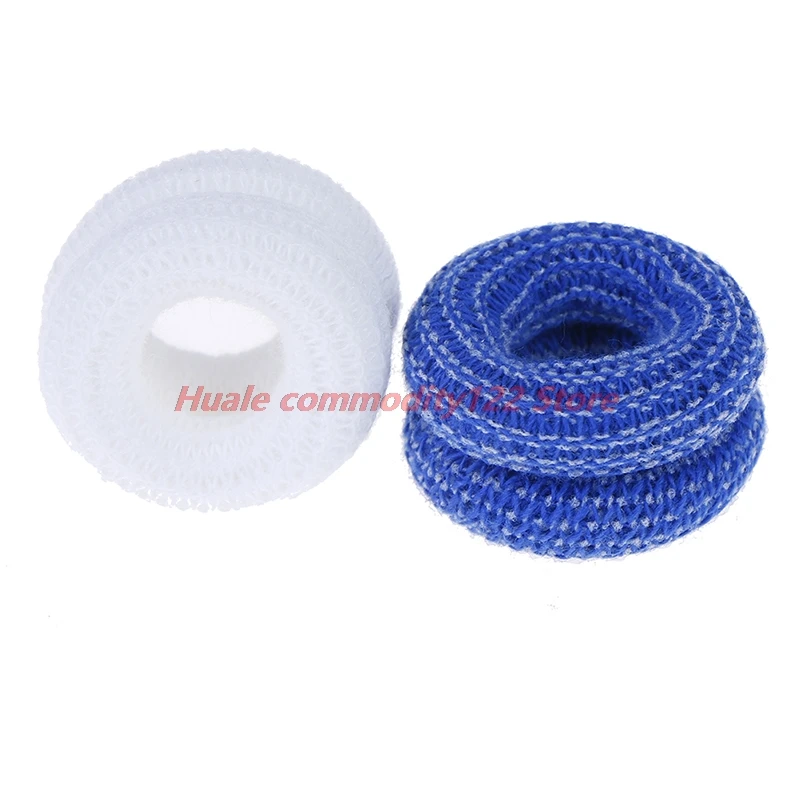 

Hot 10Pcs/bag Finger Bandage Blue/White Finger Tubular Bandage Dressings For Use First Aid Finger Protect