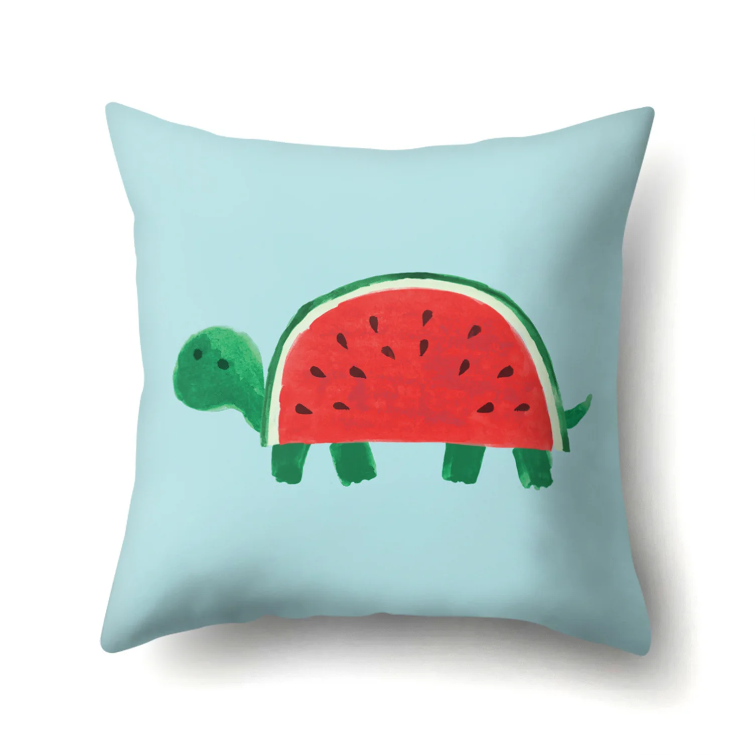 Креативный чехол для подушки с фруктами арбуз клубника киви лимон декоративная