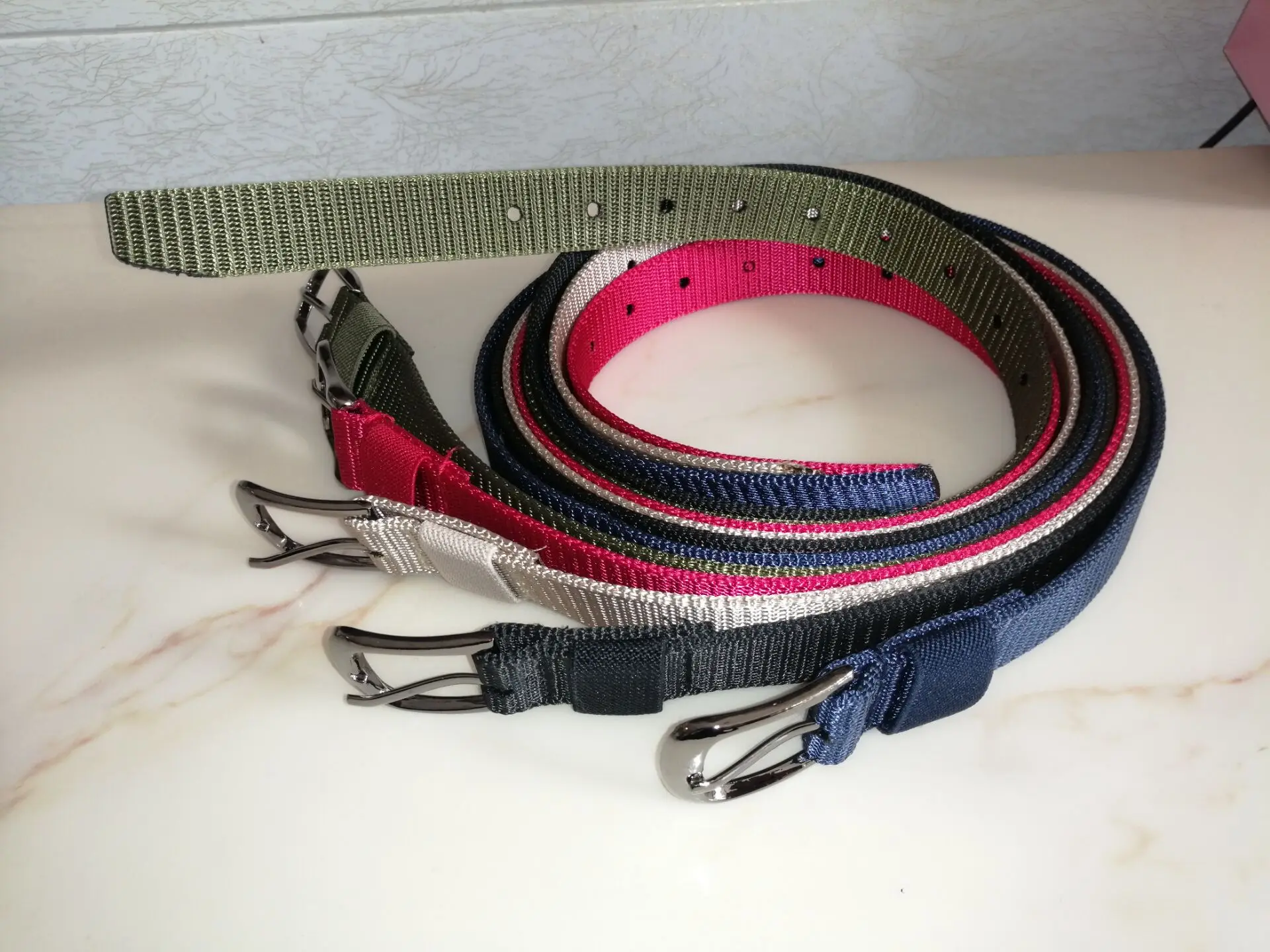 Nylon Belt Atmospheric Eyeliner Pin Buckle Youth Leisure Solid All Kinds of Tactical Belt Customization Designer Belt Women