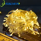 Рождественская гирлянда, 5 м, 10 м, 20 м, 50 м, 4 вида цветов М, 8 режимов, 220 В110 В переменного тока, праздничное освещение для украшения свадебной вечеринки, гирлянда