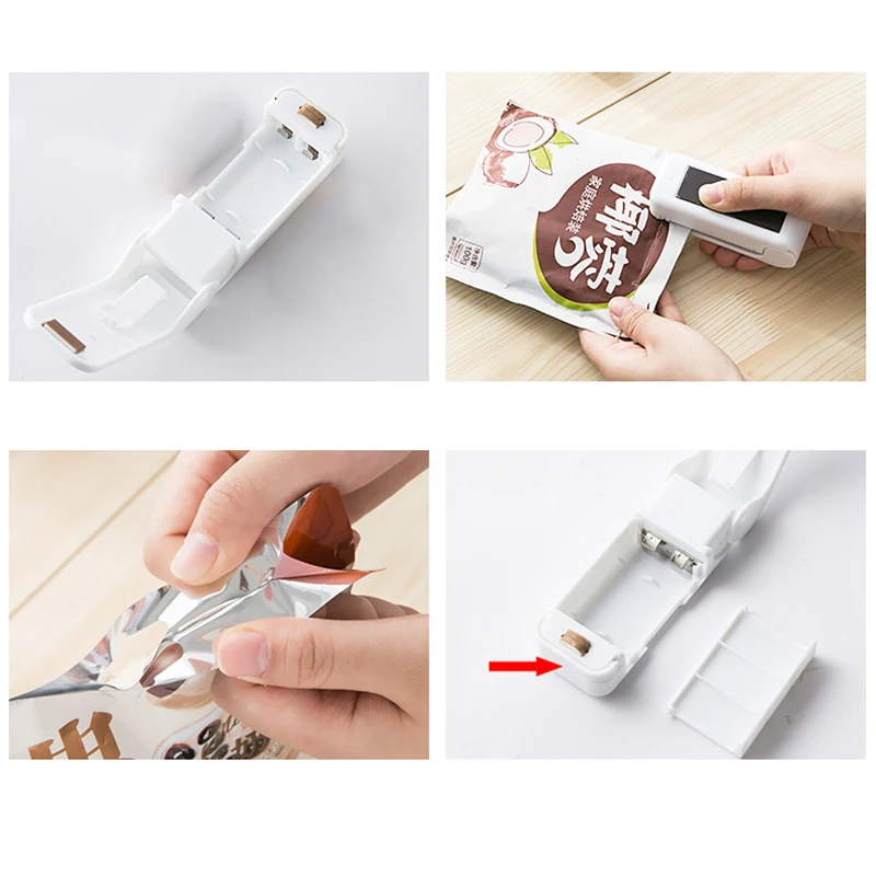 

Mini Bag Sealer Portable Quick Handheld Heat Seale Sealing Machine For Food Kitchen LI