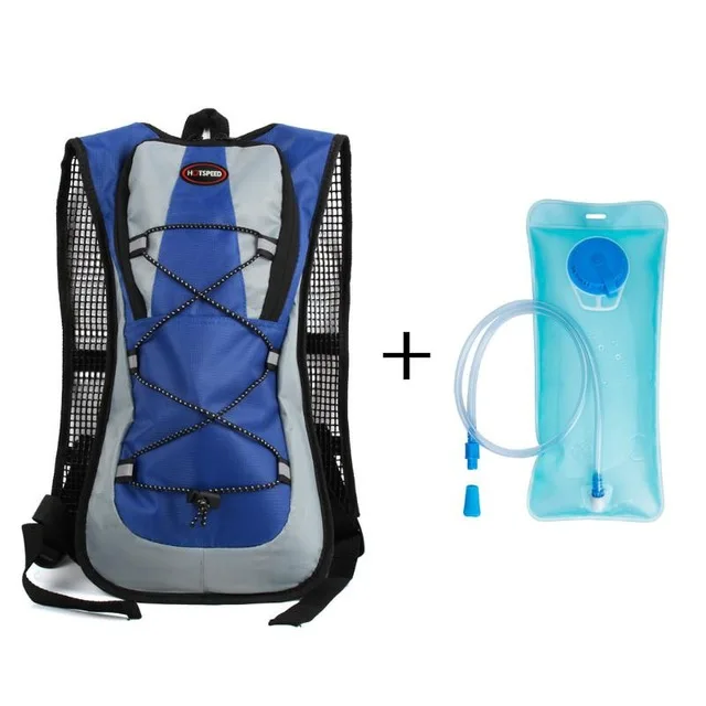2L Waterproof bicycle Backpack water bag,man's MTB bike bag for backpack,Outdoor Hiking Riding Hydration Backpack - Цвет: Синий