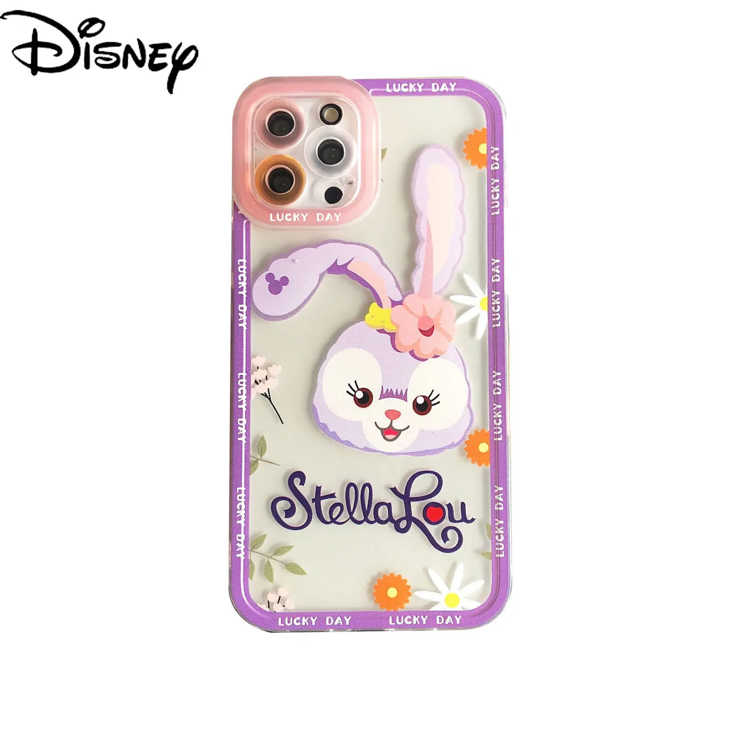 

Disney Shirley Rose for IPhone 7/8P/X/XR/XS/XSMAX/11/12Pro/12mini Cartoon Simple Transparent Mobile Phone Case