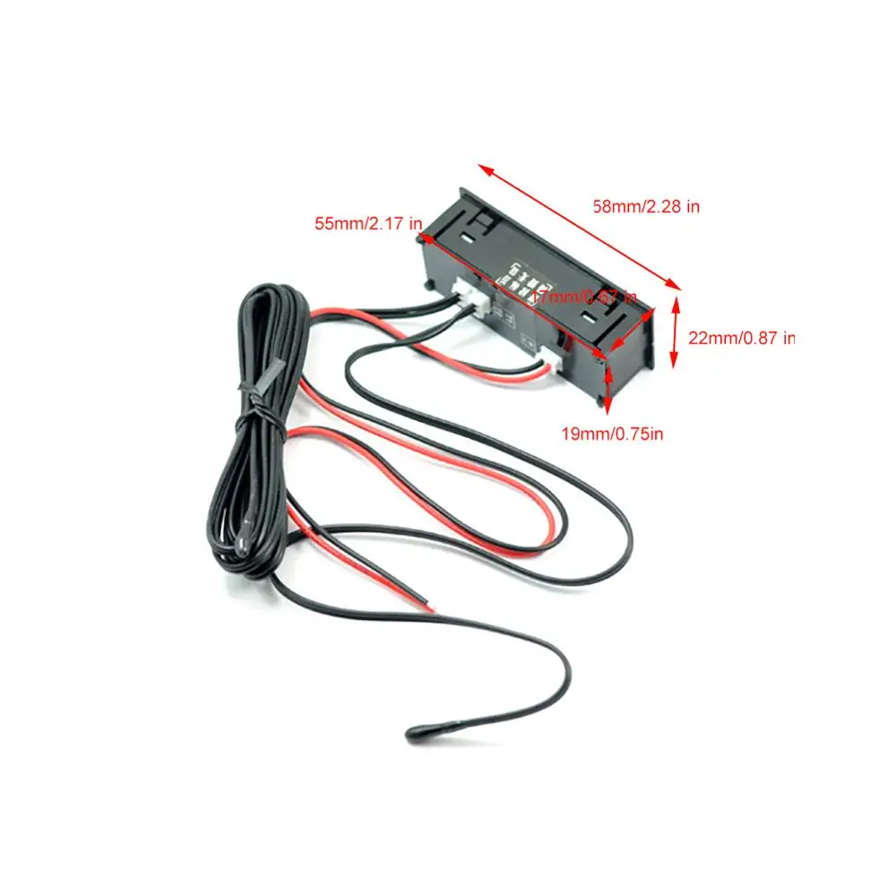 12 В Высокоточные Часы внутри и снаружи Автомобильная панель контроля