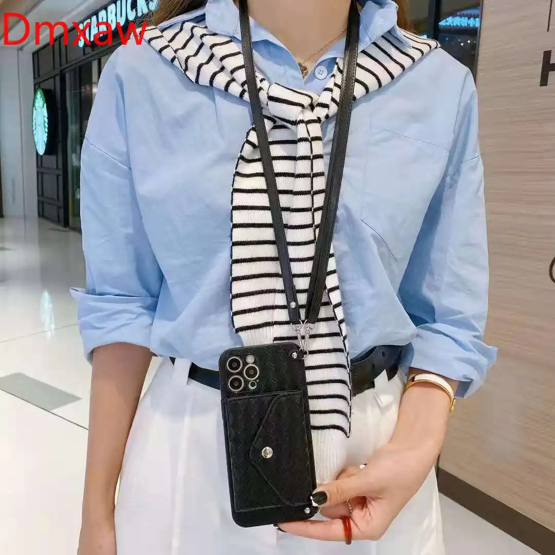 Wallter Phone Case For Xiaomi Redmi 9T 9 9A 9C Note 11 10 Pro 4G 5G 9S 8 7 Max K40 K30 Weave Card Holder Purse Cover | Мобильные