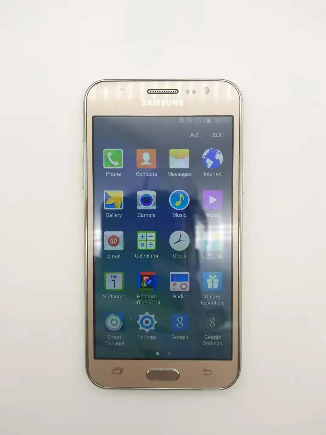 samsung Galaxy J5 J500F, две sim-карты, разблокированный мобильный телефон, 5,0 дюймов, ЖК-экран, четыре ядра, 1,5 ГБ ram, 16 ГБ rom, отремонтированный - Цвет: Золотой