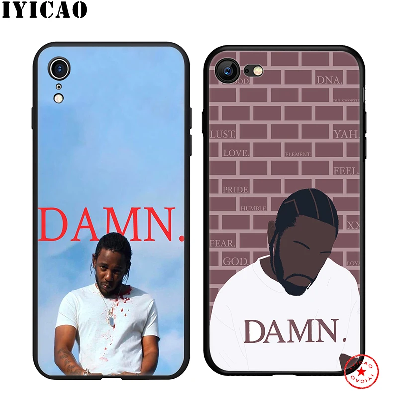 IYICAO Kendrick Lamar Damn Soft Phone Case for iPhone 11 Pro XR X XS Max 6 6S 7 8 Plus 5 5S SE Silicone TPU |