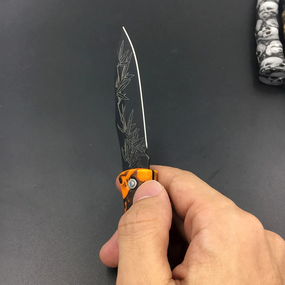 

8 Colors Colorful Folding Knife pocket Plastic Handle Fruit Knife Stainless Steel Blade Portable Tool