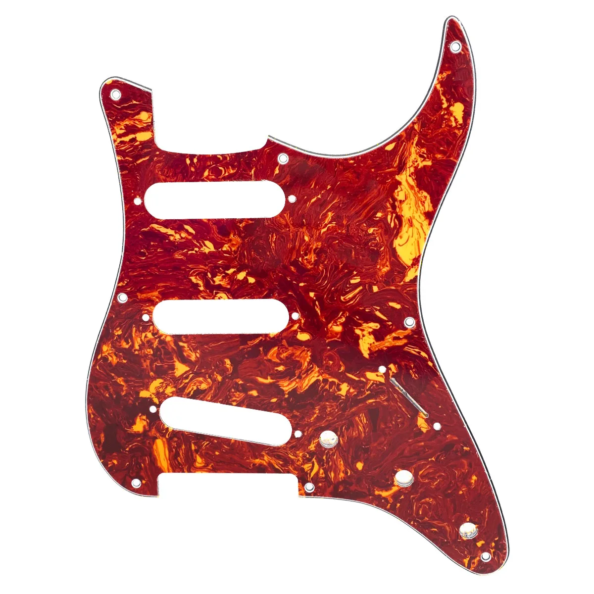 Скретч-пластина и винты для винтажной гитары FLEOR USA накладка SSS с 8 отверстиями