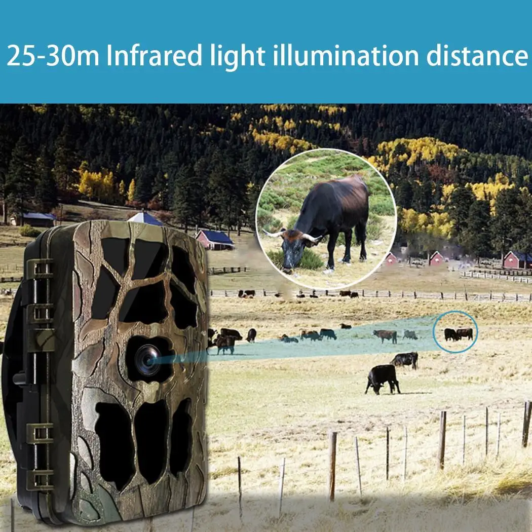 H982 Hunting Camera HD 4K Photo Traps Night Vision Wildlife infrared Trail Cameras hunt Chasse scout | Спорт и развлечения