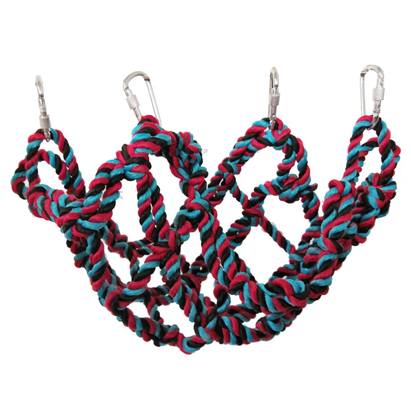 2 размера веревка для скалолазания попугая плетеная сетчатая лестница пеньковая