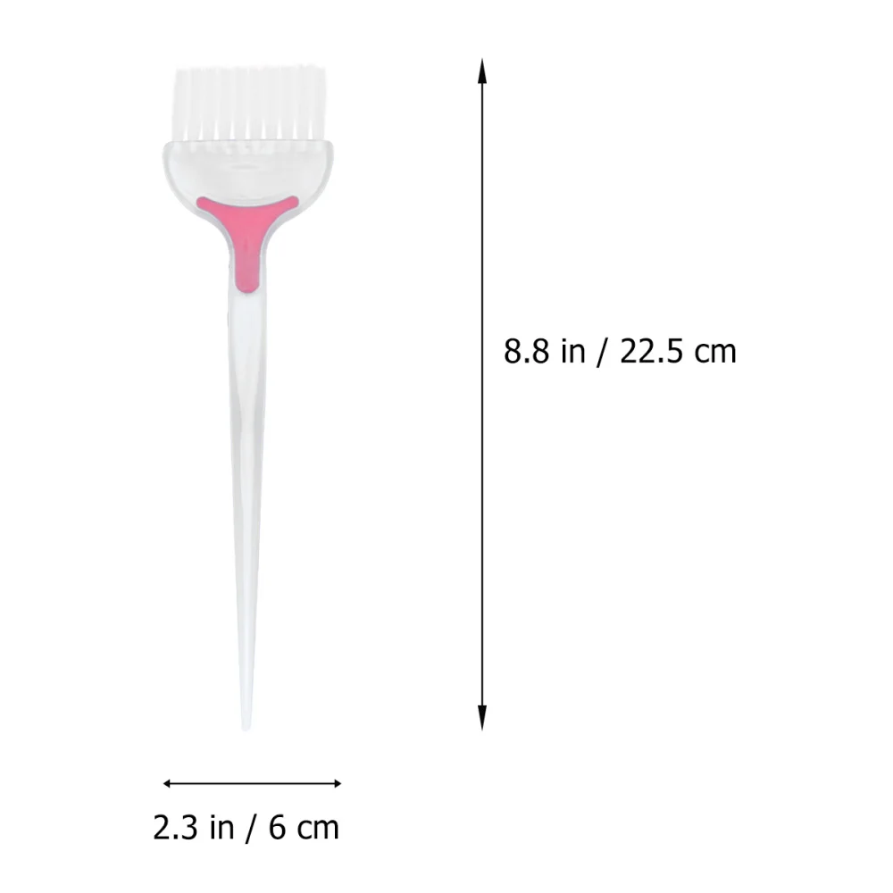 

5PCS Simple Hair Dye Brushes Barbershop Tool Hair Oil Treatment Brushes Single Side Inverted Film Care Brush for Home Shop (Blac