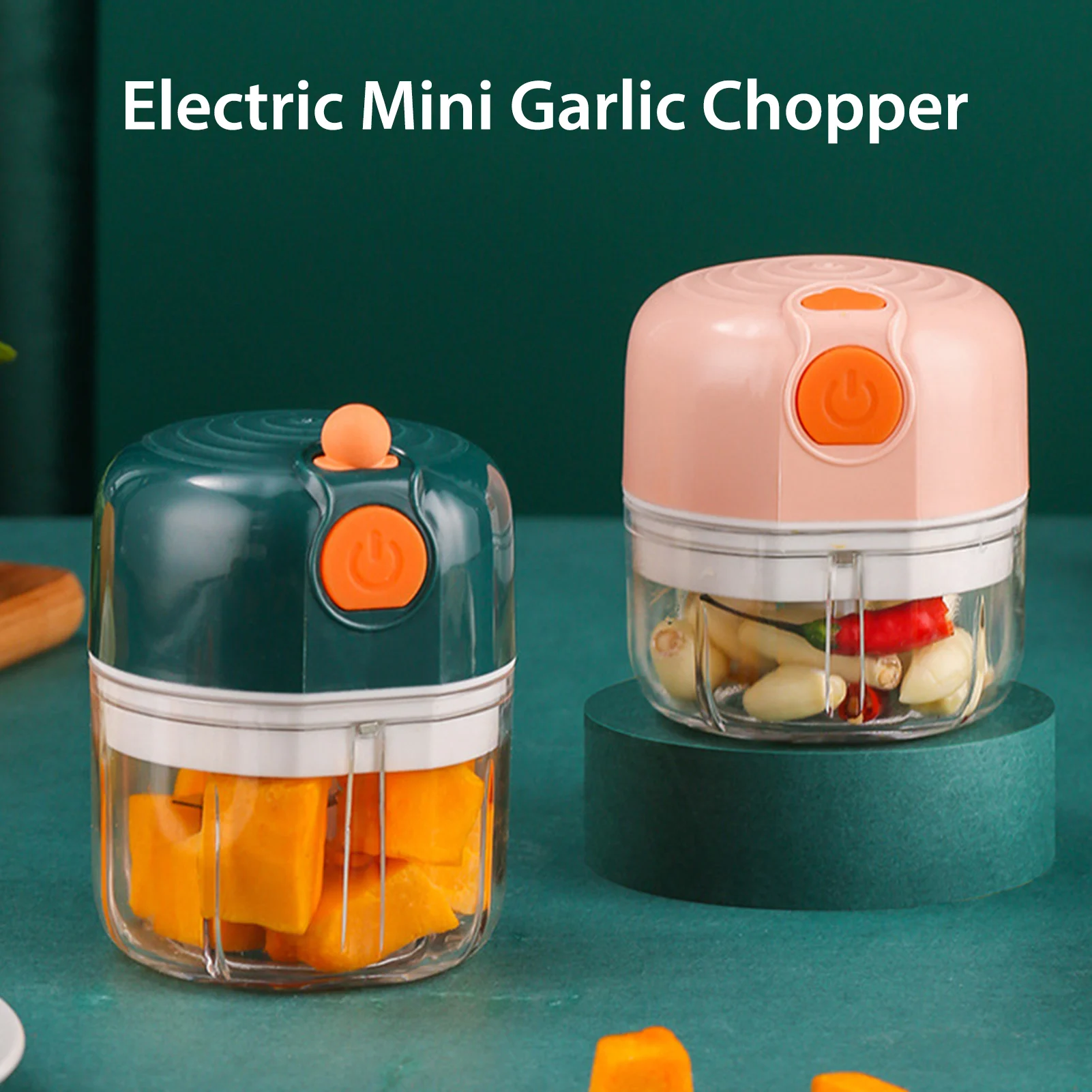 

Electric Mini Garlic Chopper Portable Small Food Processor For Pepper Garlic Chili Vegetable Nuts Mincer Grinder Baby Food Maker