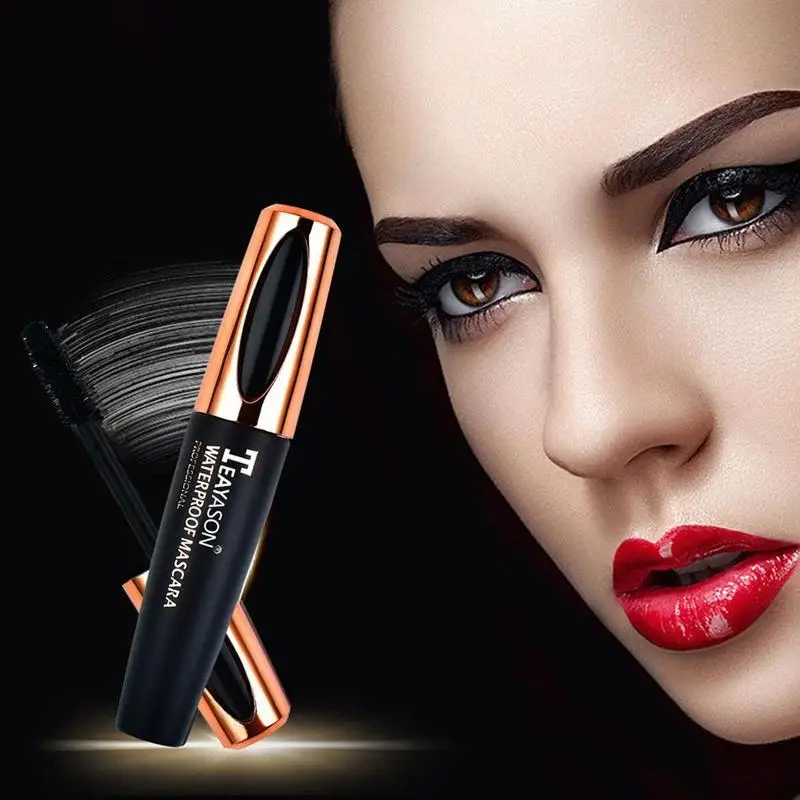 4D Водонепроницаемая Шелковая Маска для ресниц наращивания черные толстые