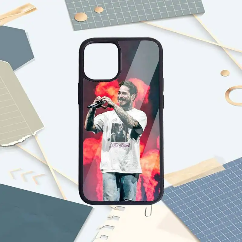 

Post Malone Beerbongs fashion rapper Phone Cases PC For iPhone 11 12 pro XS MAX 8 7 6 6S Plus X 5S SE 2020 XR
