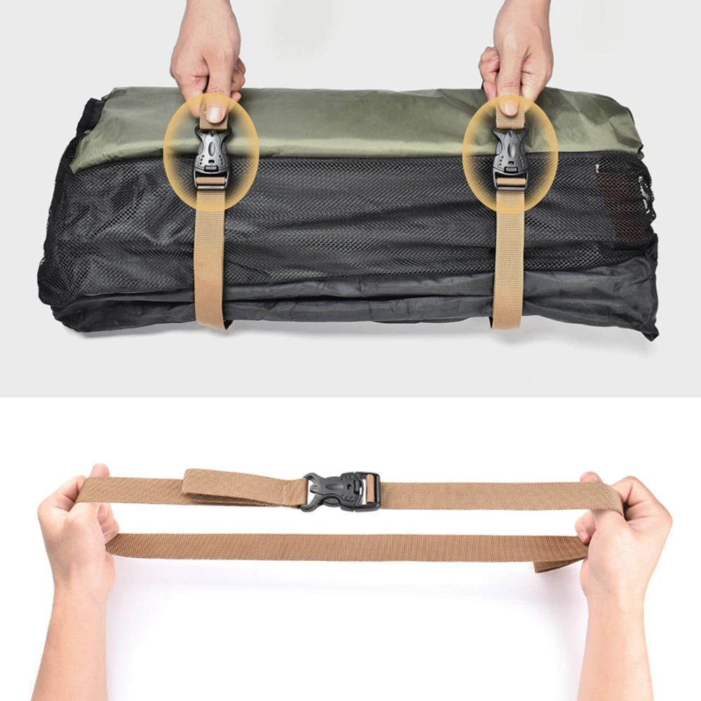 

3 Colors Multipurpose Luggage Fixing Belt Camping Hiking Cargo Storage Belt Adjustable Cargo Belt Travel Baggage Buckle Straps