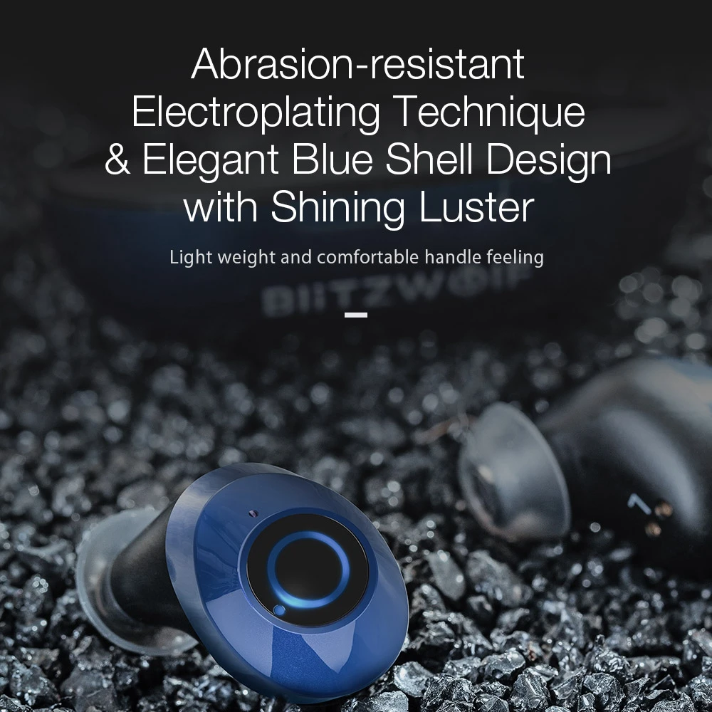 BlitzWolf BW FYE5 bluetooth 5.0 TWS True Wireless Наушники-наушники Наушники спортивного размера Карманные наушники HiFi Бас-наушники со стереозвуком Наушники Пассивное шумоподавление Длинные наушники с аккумулятором