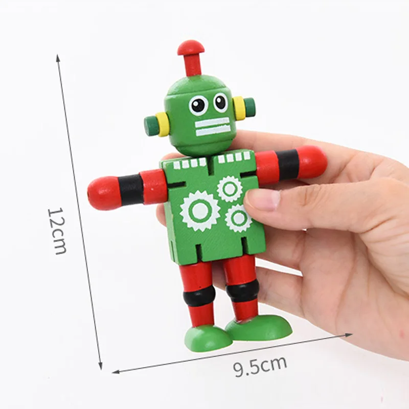 Классическая трансформация Деревянный робот автомобили фигурка