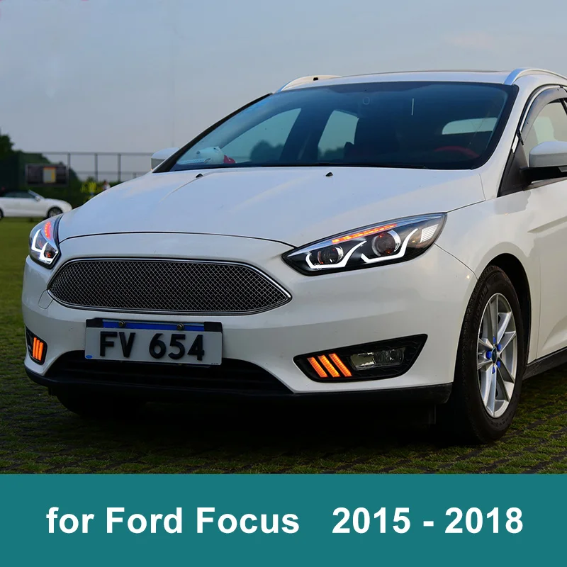 Передняя фара в сборе для Ford Focus 2015 2016 2017 2018 левая правая со светодиодный Ной
