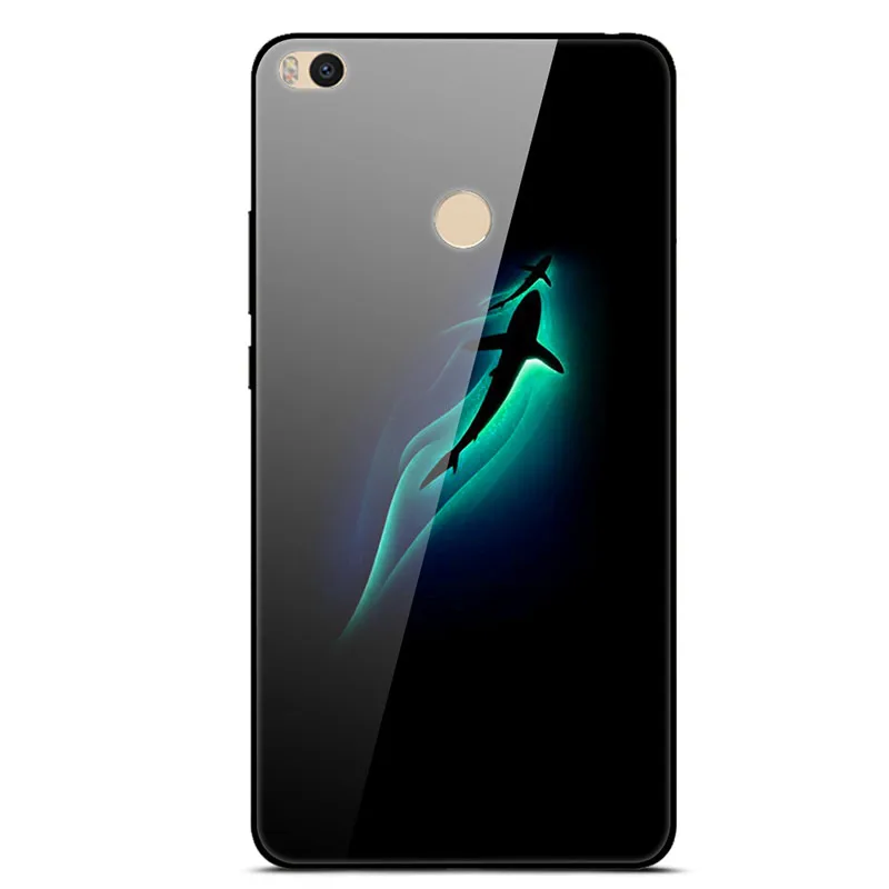 26 Для Xiaomi mi Max 2 Чехол жесткая задняя крышка из закаленного стекла для Xiaomi mi Max2, мягкий силиконовый чехол-бампер из ТПУ для mi Max 2, чехол для телефона s - Цвет: 26