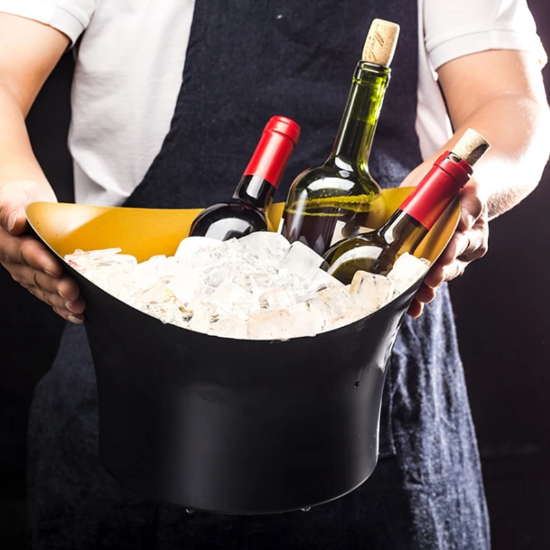 

Single-Layer Ingot Champagne Bucket Red Wine Ice Bucket Bar KTV Night Beer Bucket Western Wine Bucket